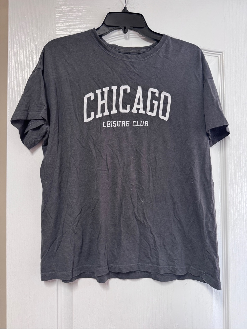 Abercrombie & Fitch Charcoal 'Chicago Leisure Club' Short Sleeve Tee